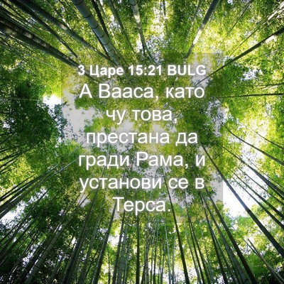 Picture 04 - 3 Царе 15:21 BULG - А Вааса, като чу това, - Bible Verse Picture
