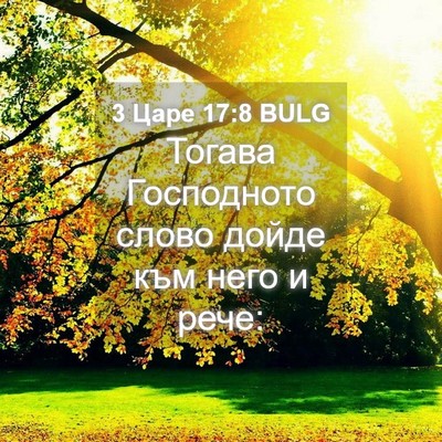 Picture 04 - 3 Царе 17:8 BULG - Тогава Господното слово - Bible Verse Picture