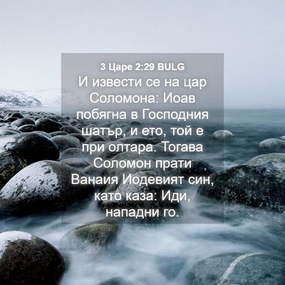 Picture 04 - 3 Царе 2:29 BULG - И извести се на цар - Bible Verse Picture