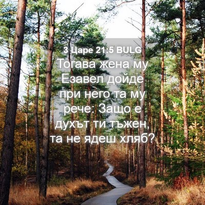 Picture 04 - 3 Царе 21:5 BULG - Тогава жена му Езавел - Bible Verse Picture