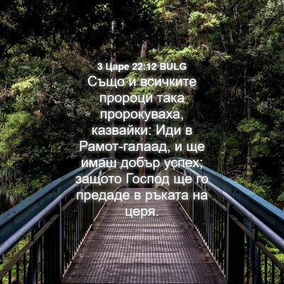 Picture 04 - 3 Царе 22:12 BULG - Също и всичките пророци - Bible Verse Picture