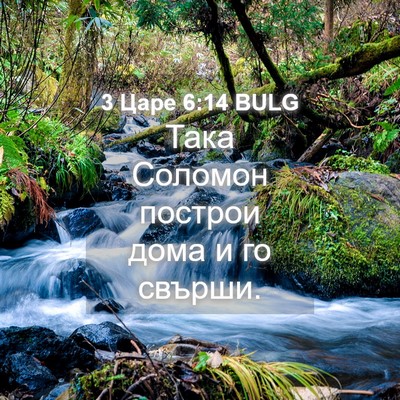 Picture 04 - 3 Царе 6:14 BULG - Така Соломон построи дома - Bible Verse Picture
