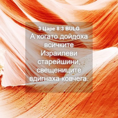 Picture 04 - 3 Царе 8:3 BULG - А когато дойдоха всичките - Bible Verse Picture