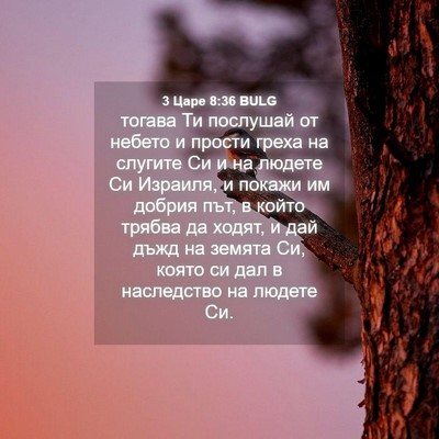 Picture 04 - 3 Царе 8:36 BULG - тогава Ти послушай от - Bible Verse Picture