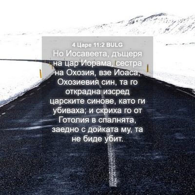 Picture 04 - 4 Царе 11:2 BULG - Но Иосавеета, дъщеря на цар - Bible Verse Picture