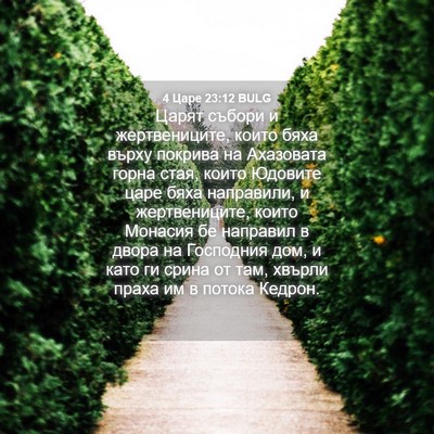 Picture 04 - 4 Царе 23:12 BULG - Царят събори и - Bible Verse Picture
