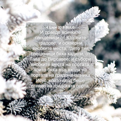 Picture 04 - 4 Царе 23:8 BULG - И доведе всичките - Bible Verse Picture