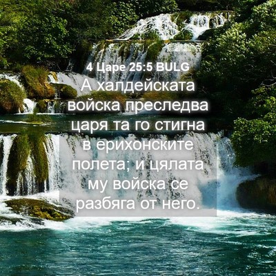 Picture 04 - 4 Царе 25:5 BULG - А халдейската войска - Bible Verse Picture