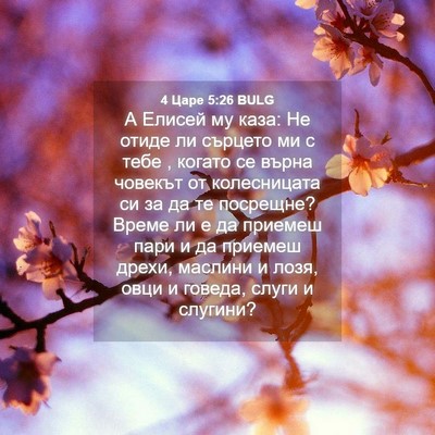 Picture 04 - 4 Царе 5:26 BULG - А Елисей му каза: Не отиде - Bible Verse Picture
