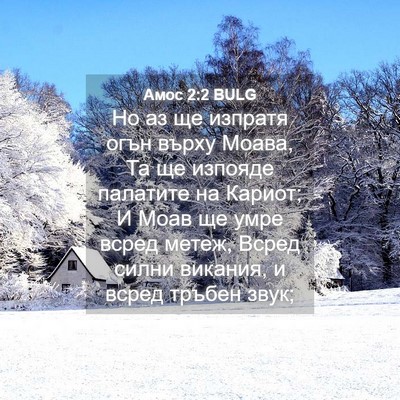 Picture 04 - Амос 2:2 BULG - Но аз ще изпратя огън върху - Bible Verse Picture