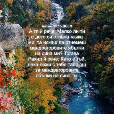 Picture 04 - Битие 30:15 BULG - А тя й рече: Малко ли ти е - Bible Verse Picture