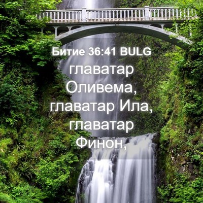 Picture 04 - Битие 36:41 BULG - главатар Оливема, главатар - Bible Verse Picture