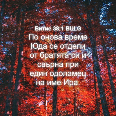 Picture 04 - Битие 38:1 BULG - По онова време Юда се - Bible Verse Picture