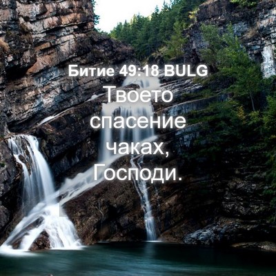 Picture 04 - Битие 49:18 BULG - Твоето спасение чаках, - Bible Verse Picture