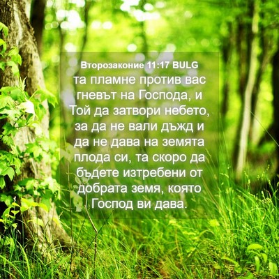 Picture 04 - Второзаконие 11:17 BULG - та пламне против вас - Bible Verse Picture