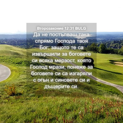 Picture 04 - Второзаконие 12:31 BULG - Да не постъпваш така - Bible Verse Picture