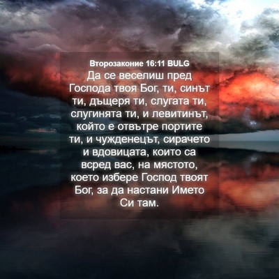 Picture 04 - Второзаконие 16:11 BULG - Да се веселиш пред Господа - Bible Verse Picture