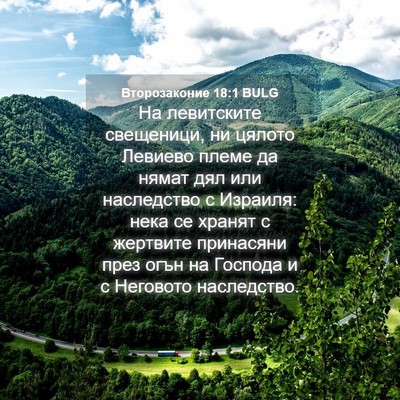 Picture 04 - Второзаконие 18:1 BULG - На левитските свещеници, - Bible Verse Picture