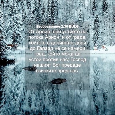 Picture 04 - Второзаконие 2:36 BULG - От Ароир, при устието на - Bible Verse Picture