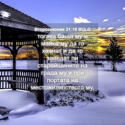 Picture 04 - Второзаконие 21:19 BULG - тогава баща му и майка му - Bible Verse Picture