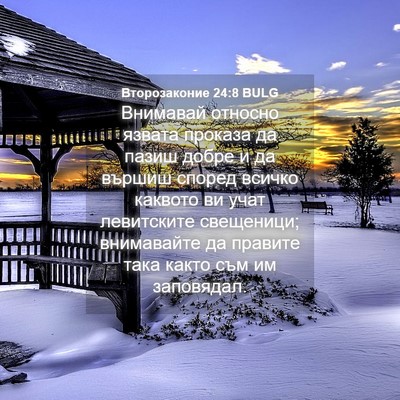 Picture 04 - Второзаконие 24:8 BULG - Внимавай относно язвата - Bible Verse Picture
