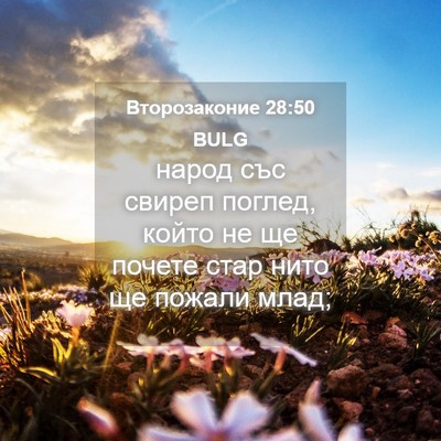Picture 04 - Второзаконие 28:50 BULG - народ със свиреп поглед, - Bible Verse Picture
