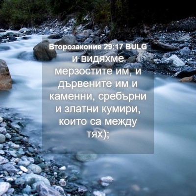 Picture 04 - Второзаконие 29:17 BULG - и видяхме мерзостите им, и - Bible Verse Picture
