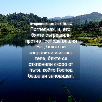 Picture 04 - Второзаконие 9:16 BULG - Погледнах, и, ето, бяхте - Bible Verse Picture