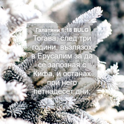 Picture 04 - Галатяни 1:18 BULG - Тогава, след три години, - Bible Verse Picture