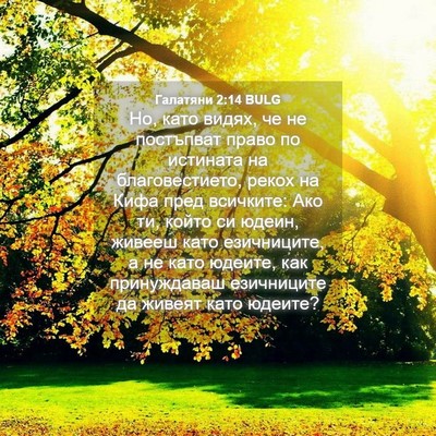 Picture 04 - Галатяни 2:14 BULG - Но, като видях, че не - Bible Verse Picture