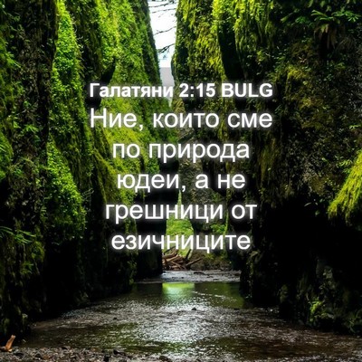 Picture 04 - Галатяни 2:15 BULG - Ние, които сме по природа - Bible Verse Picture