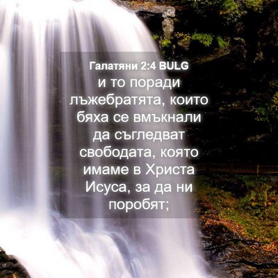 Picture 04 - Галатяни 2:4 BULG - и то поради лъжебратята, - Bible Verse Picture