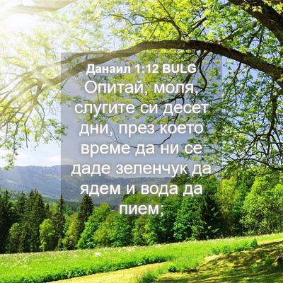 Picture 04 - Данаил 1:12 BULG - Опитай, моля, слугите си - Bible Verse Picture