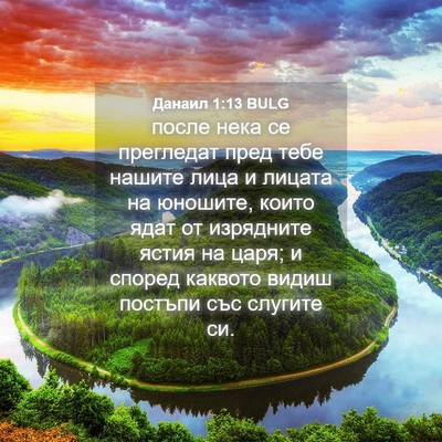 Picture 04 - Данаил 1:13 BULG - после нека се прегледат - Bible Verse Picture