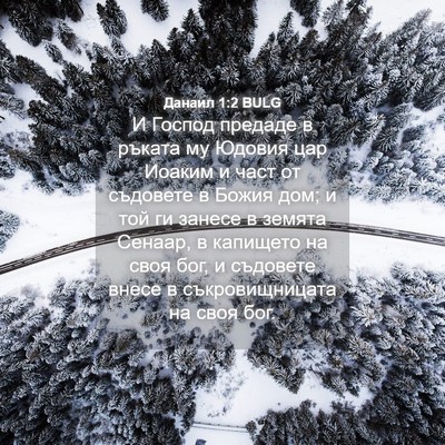 Picture 04 - Данаил 1:2 BULG - И Господ предаде в ръката - Bible Verse Picture