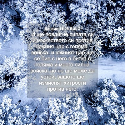 Picture 04 - Данаил 11:25 BULG - И ще повдигне силата си и - Bible Verse Picture