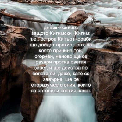 Picture 04 - Данаил 11:30 BULG - защото Китимски (Китим: - Bible Verse Picture