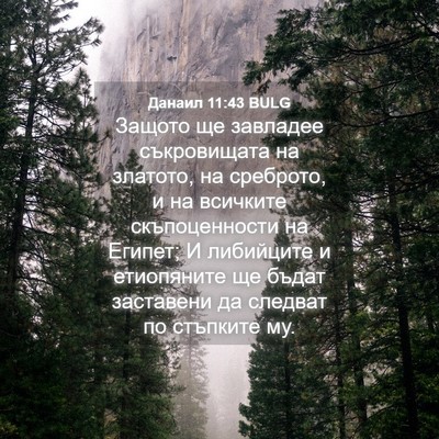 Picture 04 - Данаил 11:43 BULG - Защото ще завладее - Bible Verse Picture