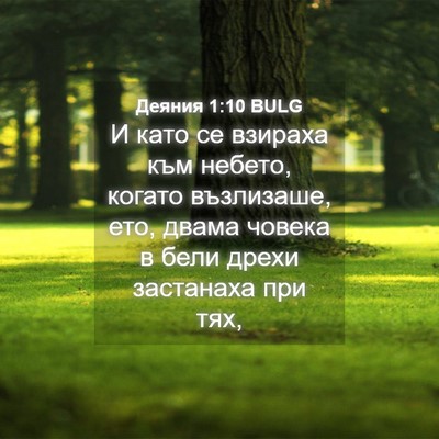 Picture 04 - Деяния 1:10 BULG - И като се взираха към - Bible Verse Picture