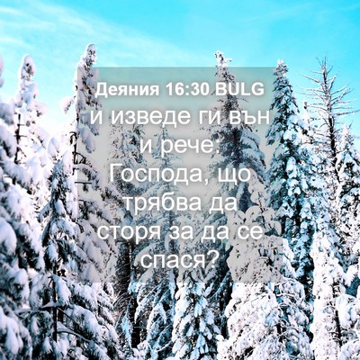 Picture 04 - Деяния 16:30 BULG - и изведе ги вън и рече: - Bible Verse Picture