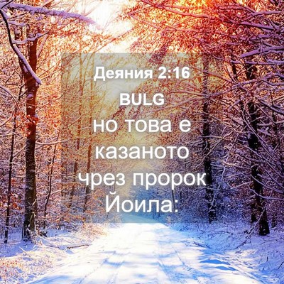 Picture 04 - Деяния 2:16 BULG - но това е казаното чрез - Bible Verse Picture