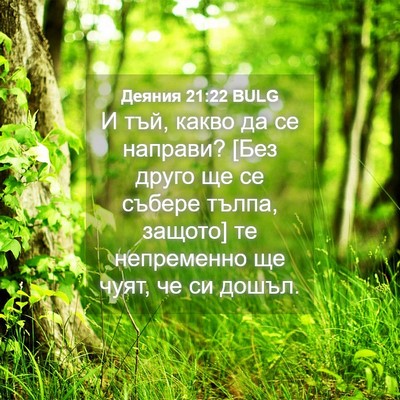 Picture 04 - Деяния 21:22 BULG - И тъй, какво да се направи? - Bible Verse Picture