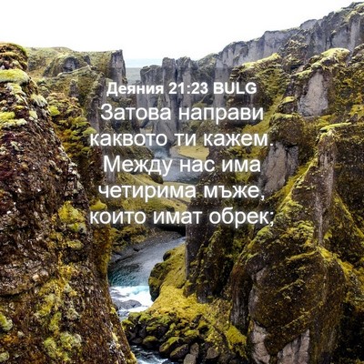 Picture 04 - Деяния 21:23 BULG - Затова направи каквото ти - Bible Verse Picture