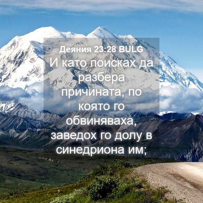 Picture 04 - Деяния 23:28 BULG - И като поисках да разбера - Bible Verse Picture