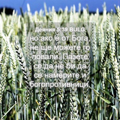 Picture 04 - Деяния 5:39 BULG - но ако е от Бога, не ще - Bible Verse Picture