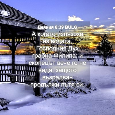 Picture 04 - Деяния 8:39 BULG - А когато излязоха из - Bible Verse Picture