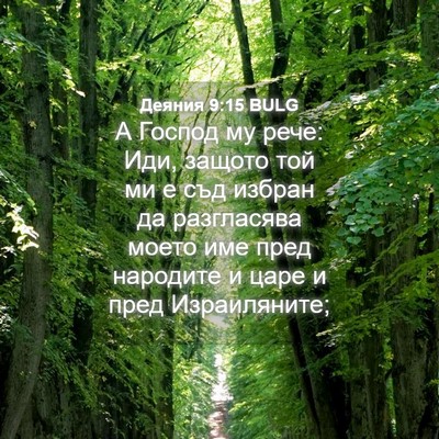 Picture 04 - Деяния 9:15 BULG - А Господ му рече: Иди, - Bible Verse Picture