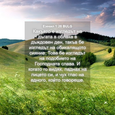 Picture 04 - Езекил 1:28 BULG - Какъвто е изгледът на - Bible Verse Picture