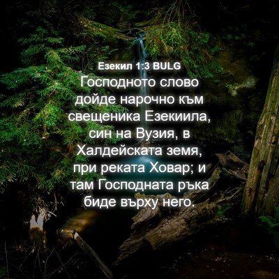 Picture 04 - Езекил 1:3 BULG - Господното слово дойде - Bible Verse Picture
