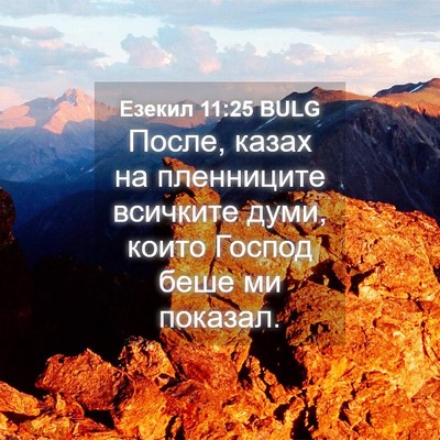 Picture 04 - Езекил 11:25 BULG - После, казах на пленниците - Bible Verse Picture